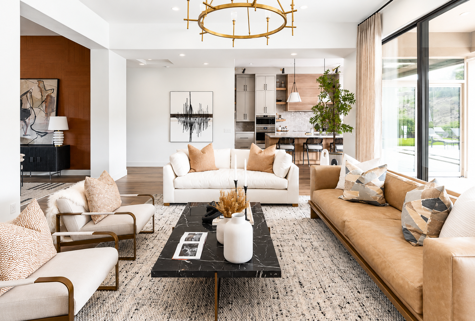 Modern commercial and residential construction project